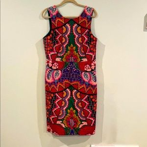 Anthropologie pencil dress boho
